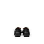 Bally Black Leather Moccassin