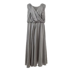 Lardini Gray Silk Casual Dress