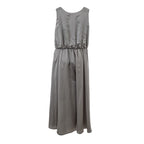 Lardini Gray Silk Casual Dress