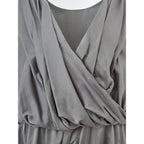 Lardini Gray Silk Casual Dress