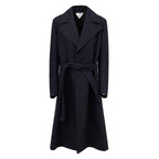 Bottega Veneta Blue Cotton Trench Coat