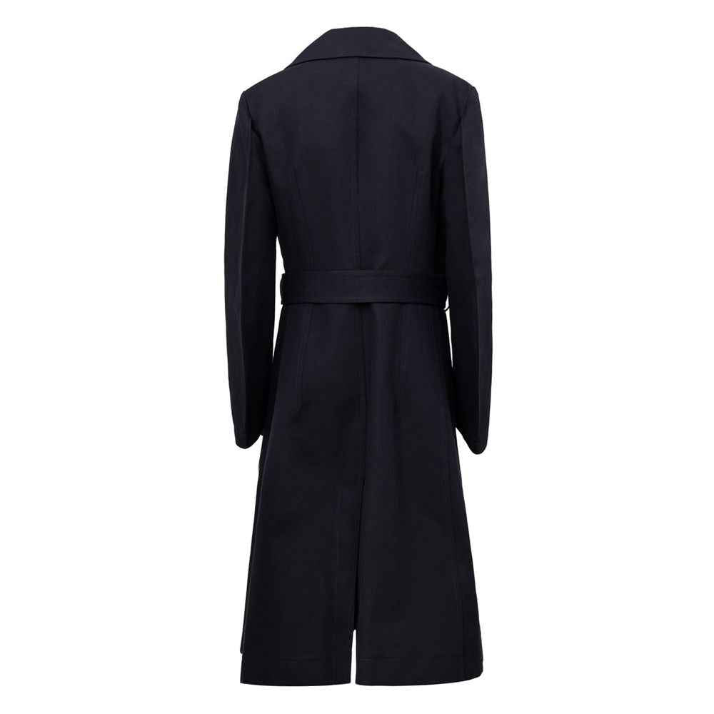 Bottega Veneta Blue Cotton Trench Coat