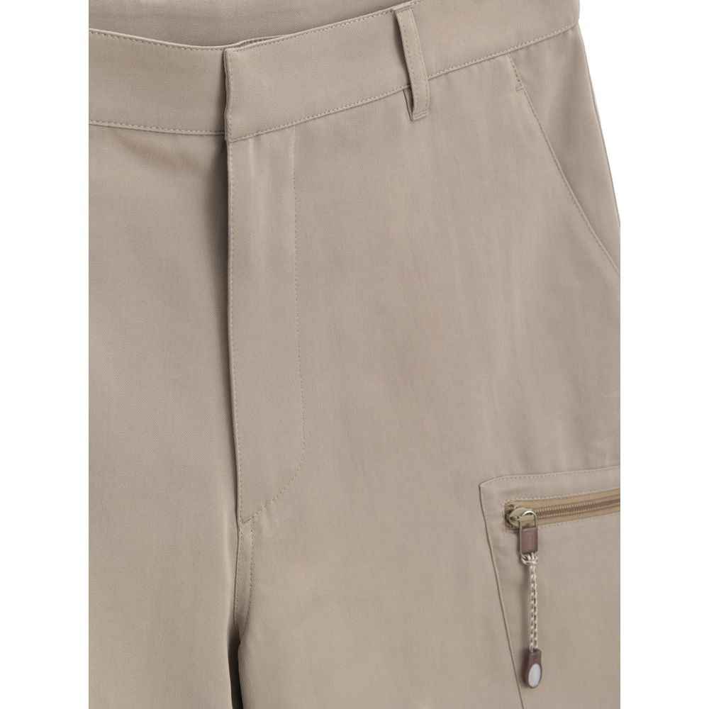 Dior Beige Cotton Cargo Shorts
