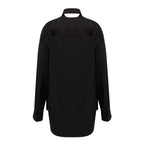 Balenciaga Black Cotton Long Dress