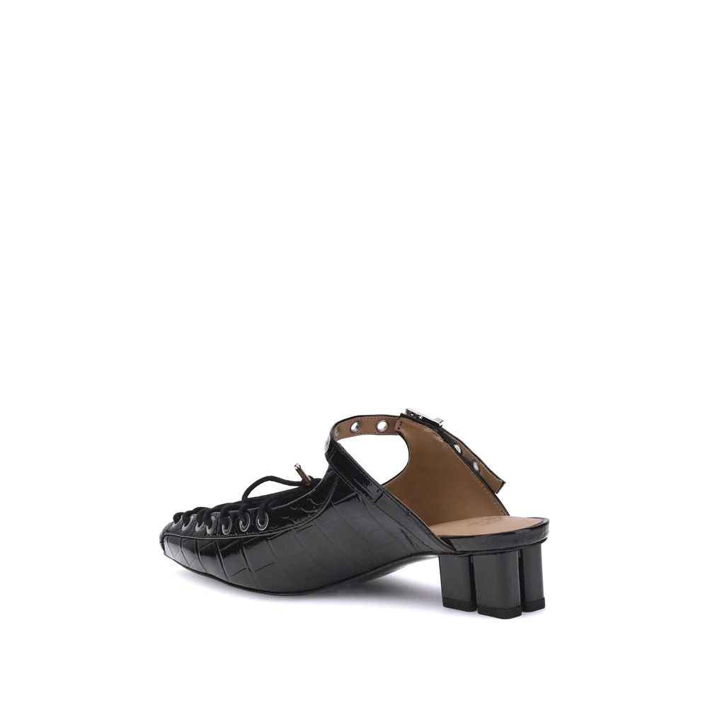 Ganni Oleatex laced Mules
