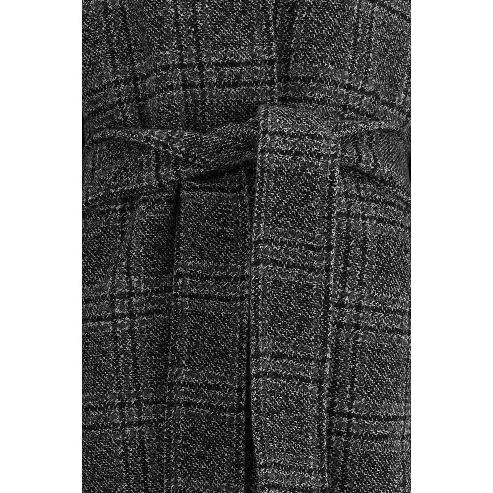 Balenciaga Check long Coat