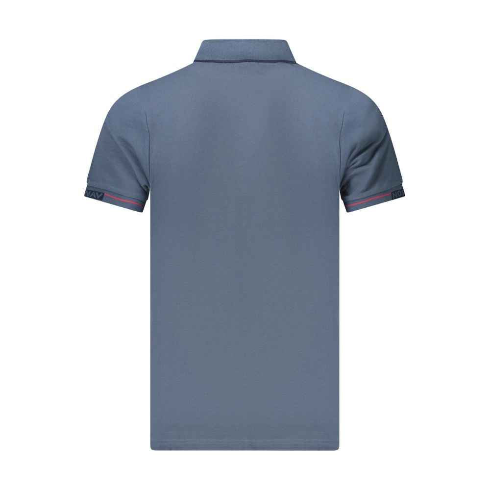 Norway 1963 Blue Cotton Men Polo Shirt