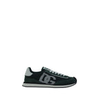 Dolce & Gabbana Green Calf Leather Bos Taurus Athletic Sneakers