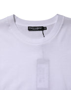 Dolce & Gabbana White Cotton Sleeveless Women Tank T-shirt