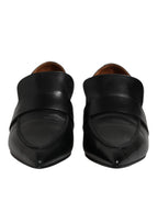 Marsell Black Soft Leather Loafer Pointed Toe Slip On Shoes