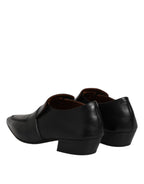 Marsell Black Soft Leather Loafer Pointed Toe Slip On Shoes