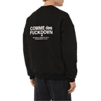 Comme Des Fuckdown Black Cotton Men's Crewneck Sweater