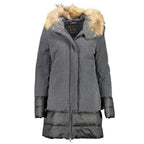 Yes Zee Gray Polyester Jackets & Coat