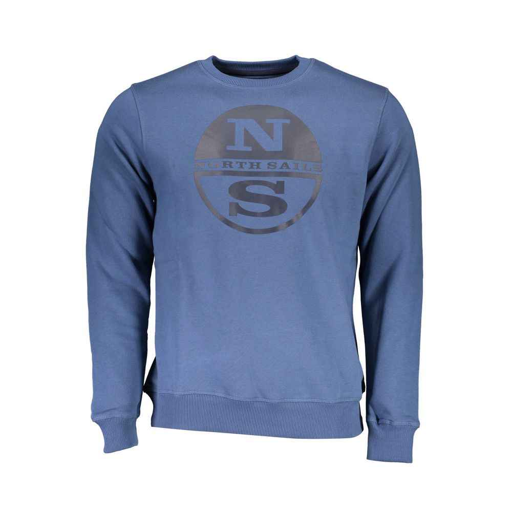 North Sails Blu Cotton Men's Sweatshirt