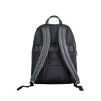 Piquadro Blue Leather Backpack