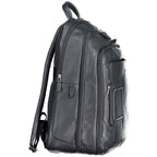 Piquadro Blue Leather Backpack