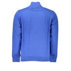La Martina Blue Cotton Men Sweater