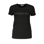 Patrizia Pepe Black Elastane Tops & T-Shirt