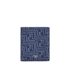 Fendi Blue Fabric Wallet