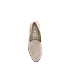 Pedro García Beige Calf Leather Bos Taurus Slip-On Loafers