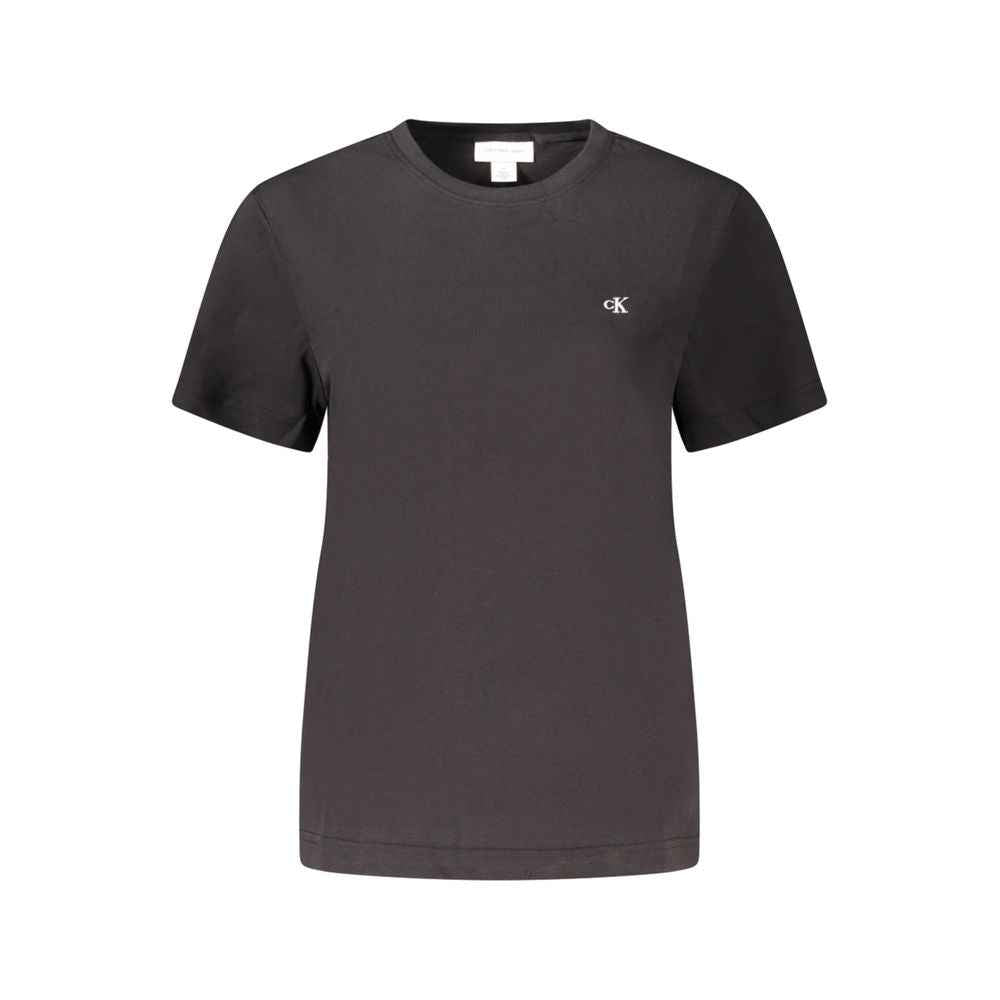 Calvin Klein Black Cotton Women T-Shirt