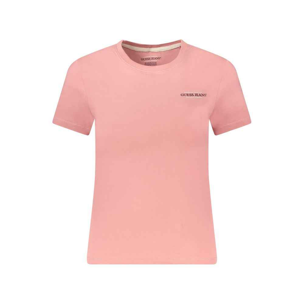 Guess Jeans Pink Cotton Women T-Shirt