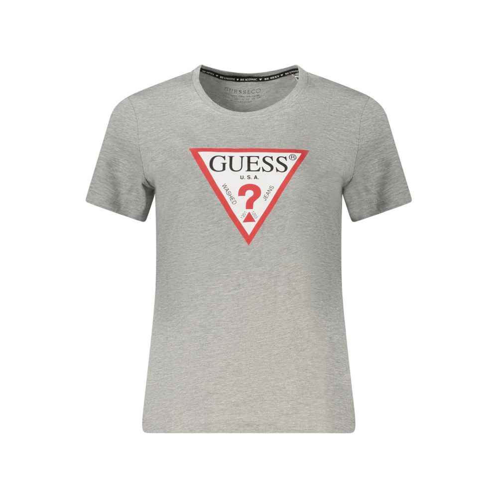 Guess Jeans Gray Organic Cotton Women Top