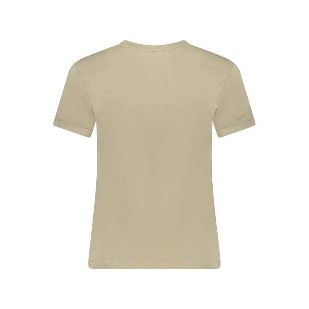 Guess Jeans Beige Cotton Women T-Shirt