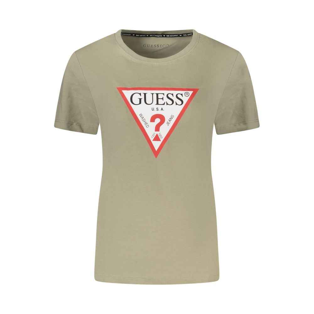 Guess Jeans Green Cotton Women T-Shirt