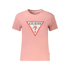 Guess Jeans Pink Cotton Women T-Shirt