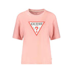 Guess Jeans Pink Cotton Women T-Shirt