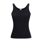 Wolford Black Cotton Sleeveles T-Shirt