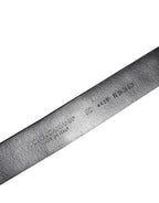 Dolce & Gabbana Black Studded Leather Metal Logo Buckle Belt