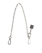 Dolce & Gabbana Silver Tone Metal Chain DG Charm Belt Keychain