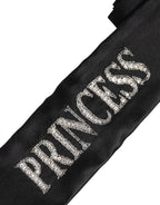 Dolce & Gabbana Black Princess Fantasy Braided Waist Belt