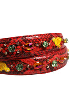 Dolce & Gabbana Multicolor Embellished Handbag Accessory Shoulder Strap