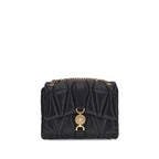 Versace Black Calf Leather Bos Taurus Shoulder Bag