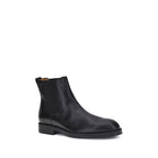 Tod's Black Calf Leather Bos Taurus Chelsea Boots