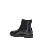 Tod's Black Calf Leather Bos Taurus Chelsea Boots