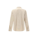 Rick Owens Cream Cotton Shirt