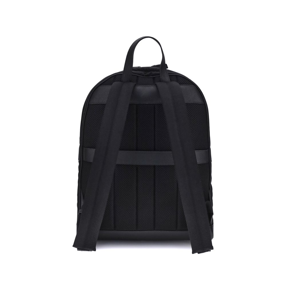 Ferragamo Black Nylon Backpack