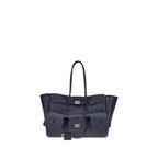 Balenciaga Blue Calf Leather Bos Taurus Shoulder Bag