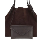 Etro Brown Calf Leather Bos Taurus Shoulder Bag