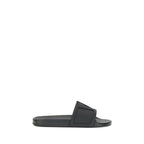 Valentino Garavani Black Rubber Sandals