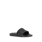 Valentino Garavani Black Rubber Sandals
