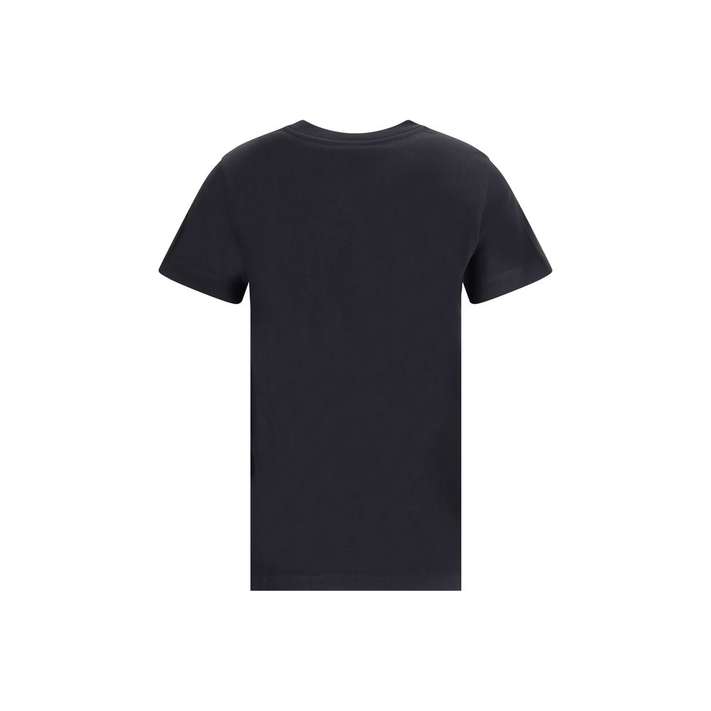 PINKO Black Cotton T-Shirt