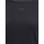 PINKO Black Cotton T-Shirt