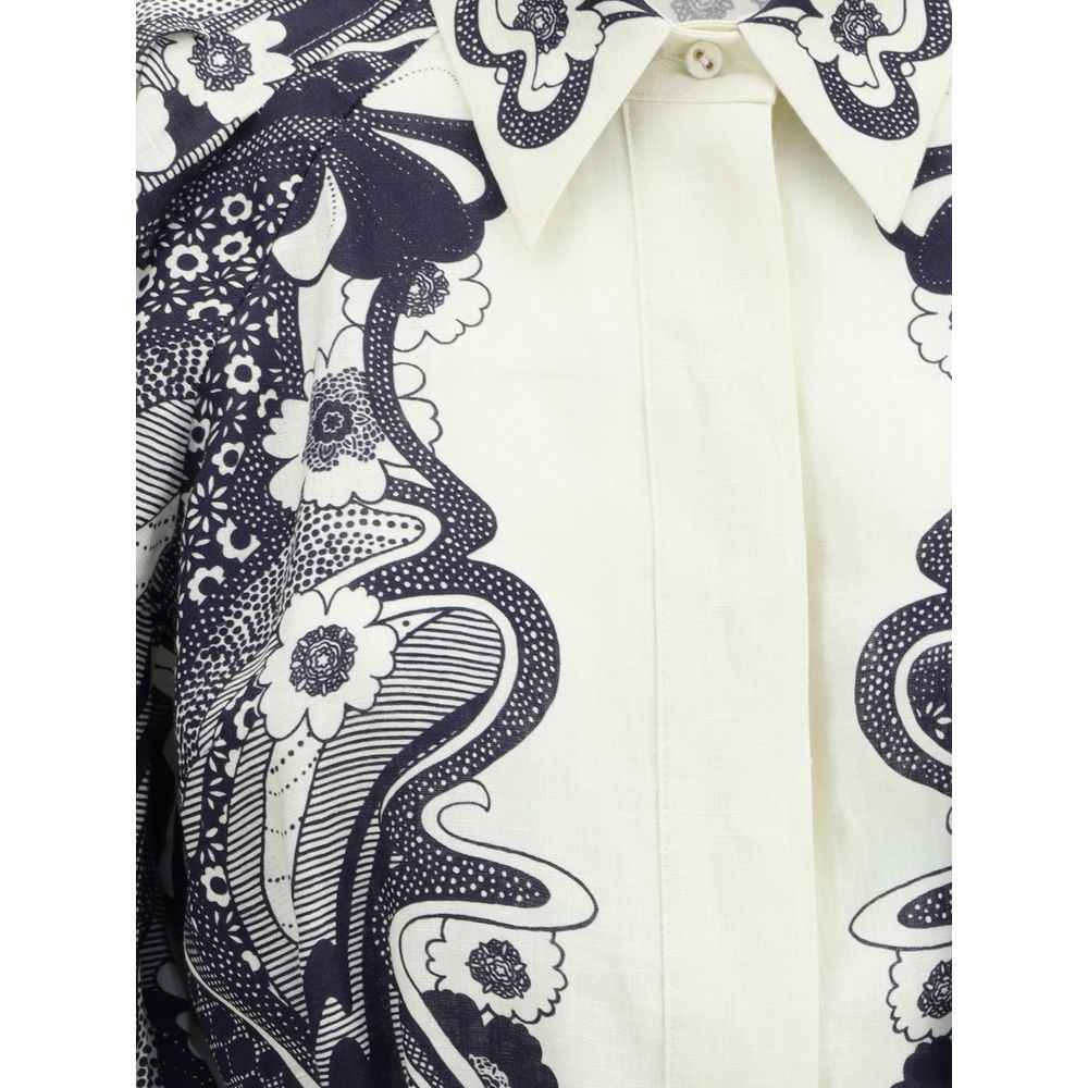 Alemais Multicolor Linen Casual Dress