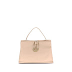Coccinelle Cream Calf Leather Bos Taurus Handbag