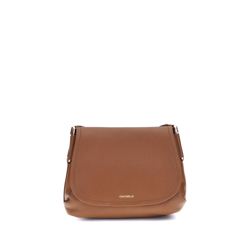 Coccinelle Brown Calf Leather Bos Taurus Shoulder Bag